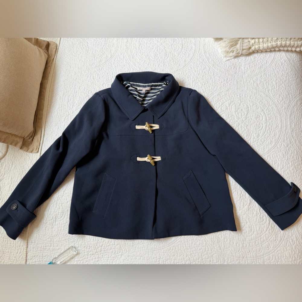 Gap Nautical School girl coat jacket navy blue